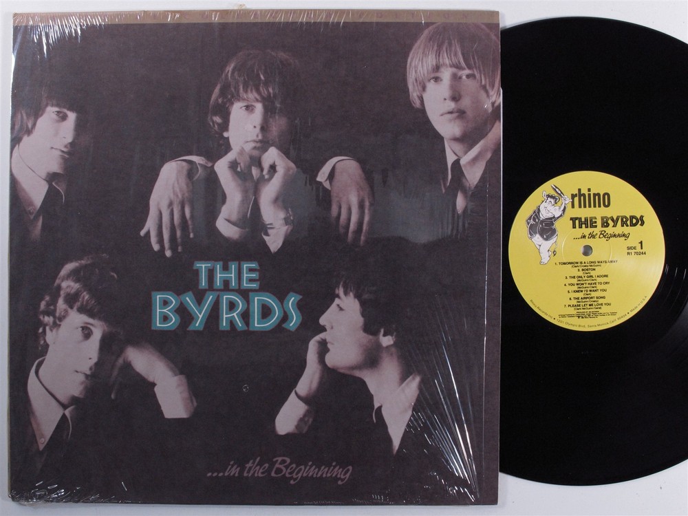 BYRDS ...In The Beginning RHINO LP VG+ matte cover SHRINK f