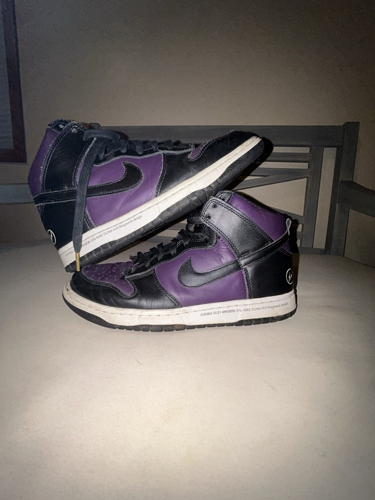 Men's Fragment x Nike Dunk High Beijing Men’s Size 7.5 Used No Box Authentic