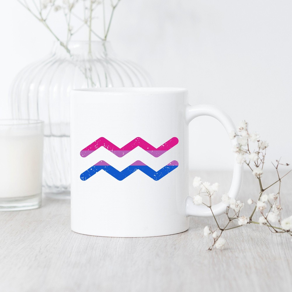 Aquarius Bisexual Mug Aquarius Bisexual Pride Aquarius Bisexual Mug Aquarius