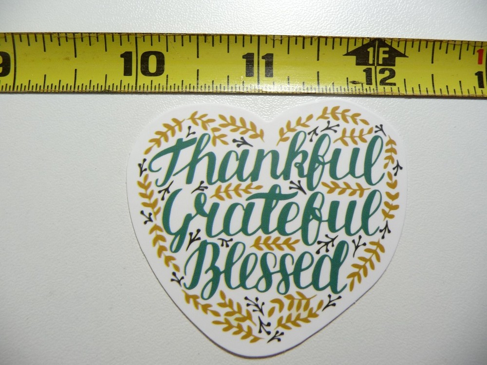 Religious Thankful Grateful Blessed Decal Sticker for Faith Church Belief