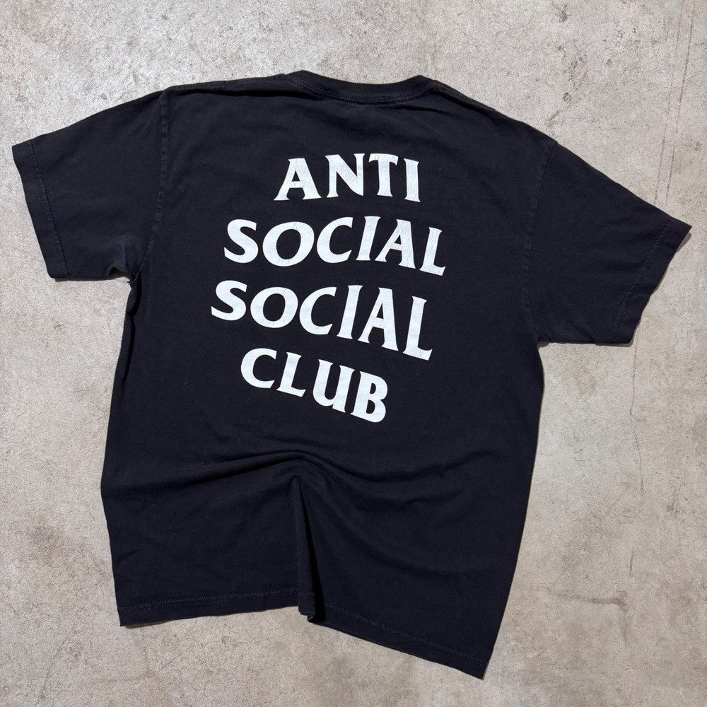 Anti Social Social Club ASSC Black T-Shirt Mens Large Made In USA Streetwear