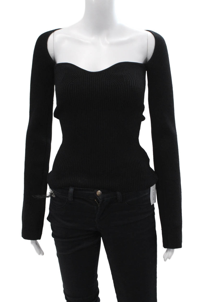 Pixie Market Women Black Pullover Sweater Long Sleeve Size SFree Shipping in US $100+ Orders | $6.95 Orders Below