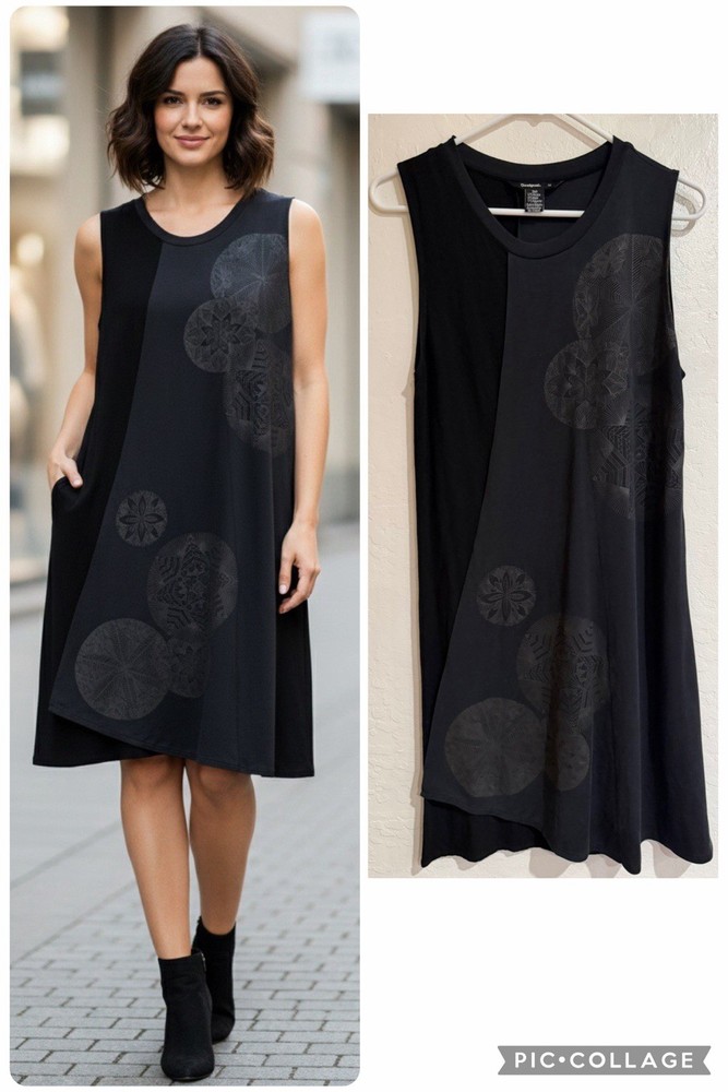 Desigual Black Sleeveless Dress size M