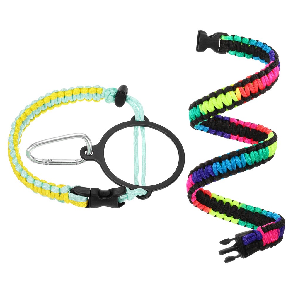 Paracord Handle, Water Bottle Handle Strap, Yellow/Green