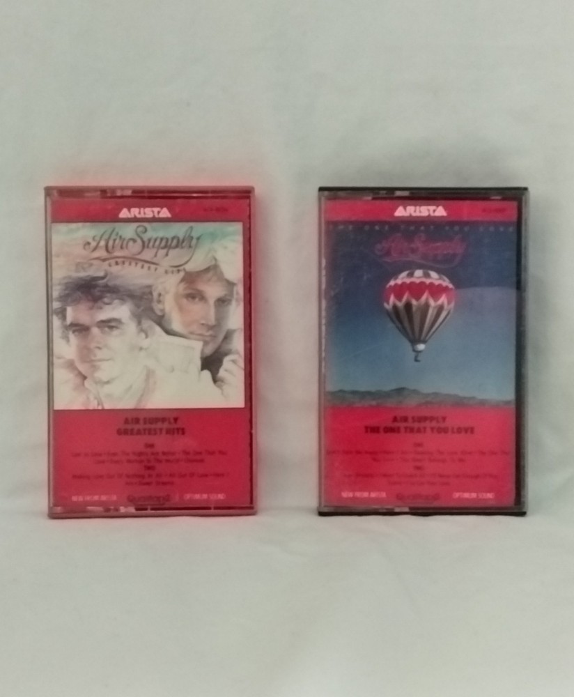 Vintage, Air Supply, Pair Of Soft Rock Music Cassette Tapes. Greatest Hits