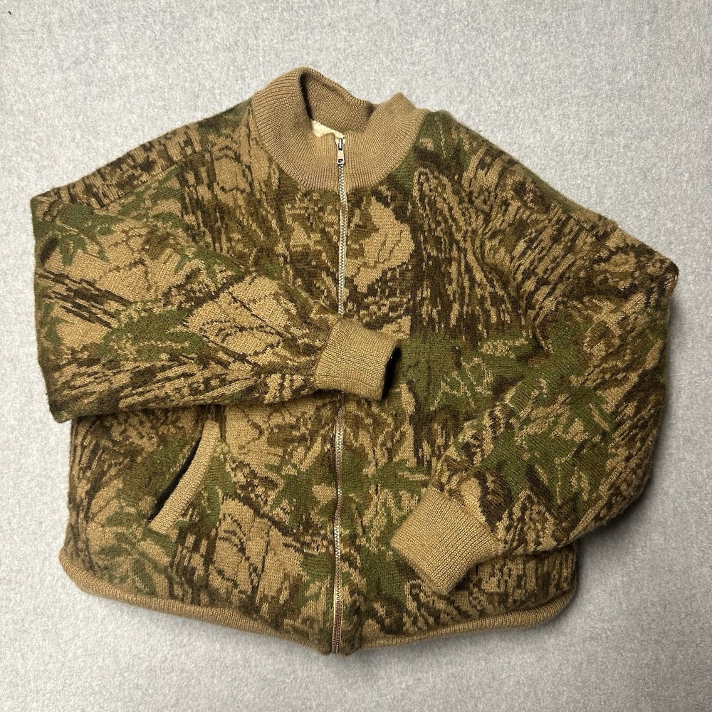 Cabela's Wool & Fleece Lined Camo Camouflage Jacket Heavy Coat Men’s Size 2XL