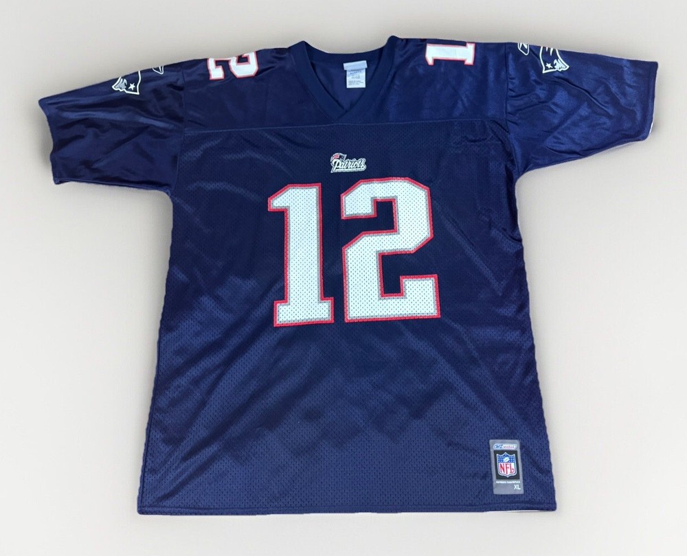 VTG Tom Brady New England Patriots Size XL Jersey Reebok Authentic Team Replica