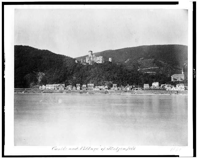 Photo:Castle and village of Stolzenfels,Germany,1860's
