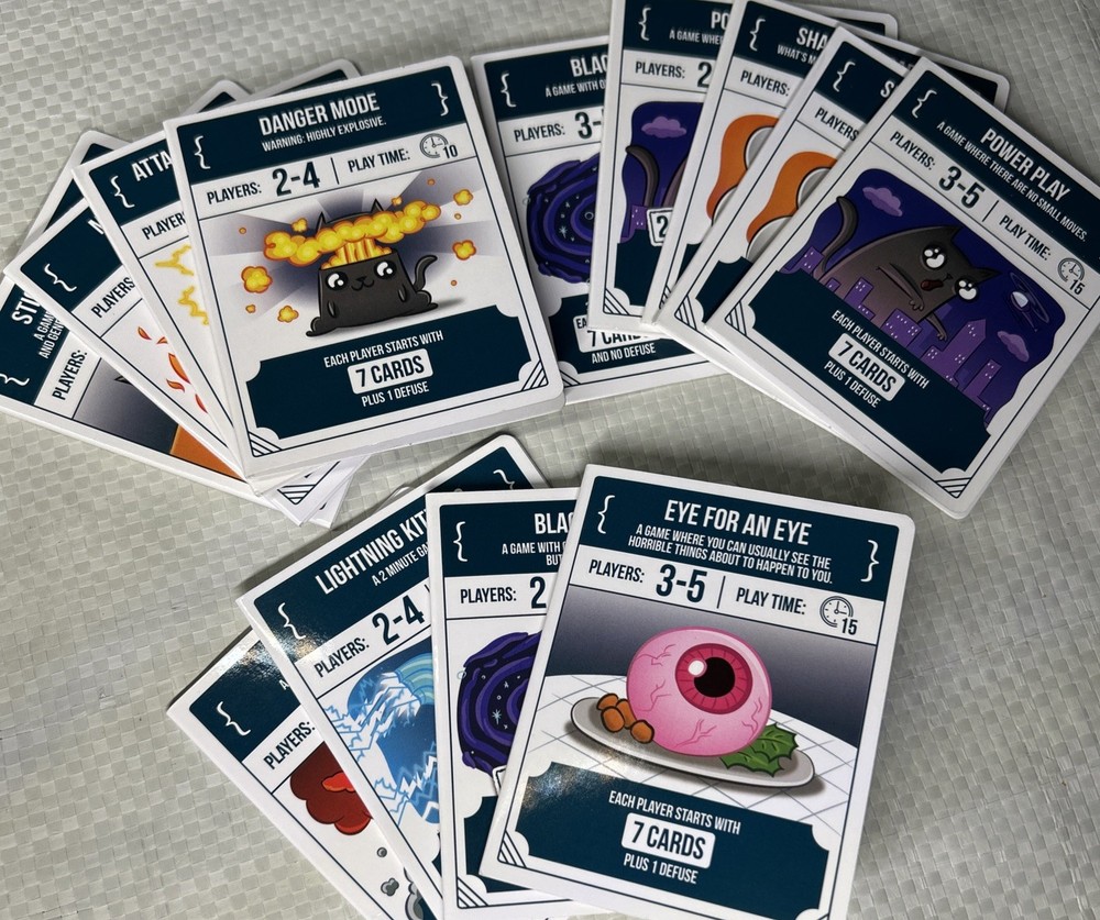 Exploding Kittens 13 Recipe Cards Recipes for Disaster Replacement