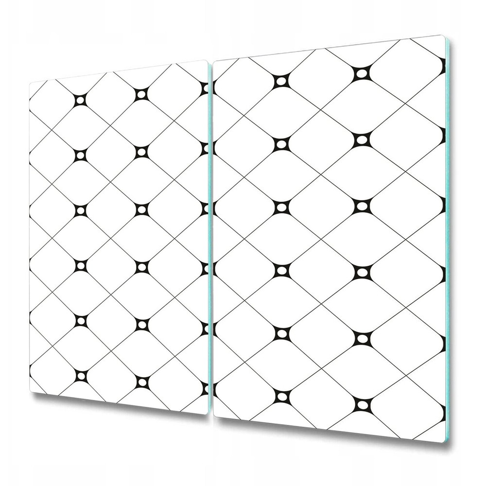 Glass Surface Protector Worktop Saver Connected Squares Geometry Home 2x30x52