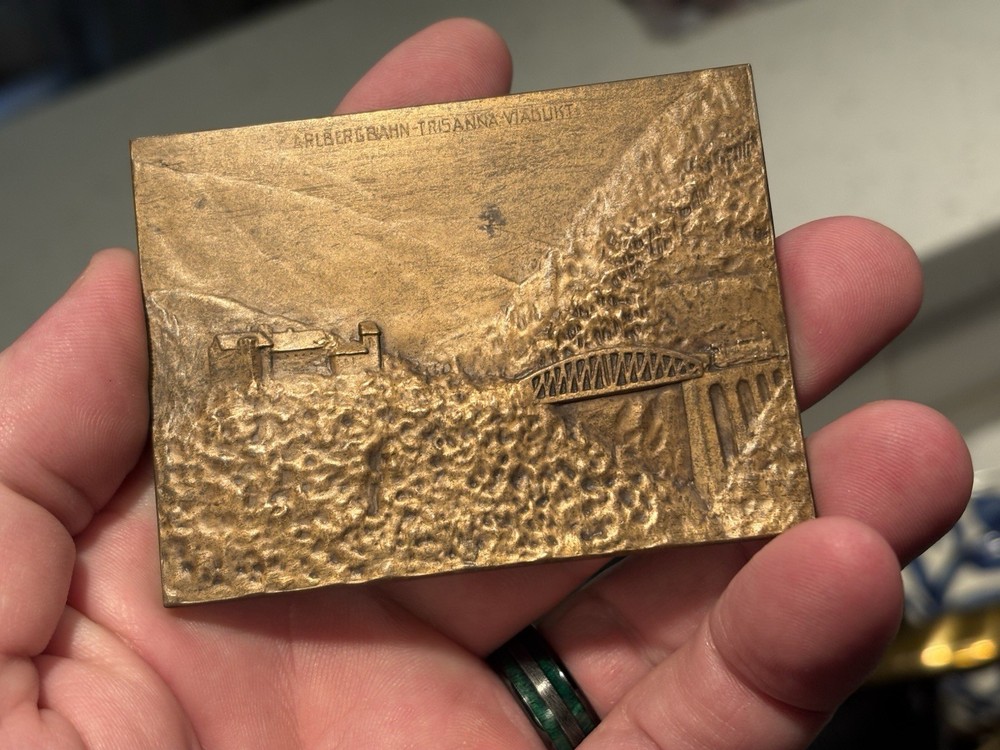 1912 Habsburg/Tyrol Bronze Rectangular Medal