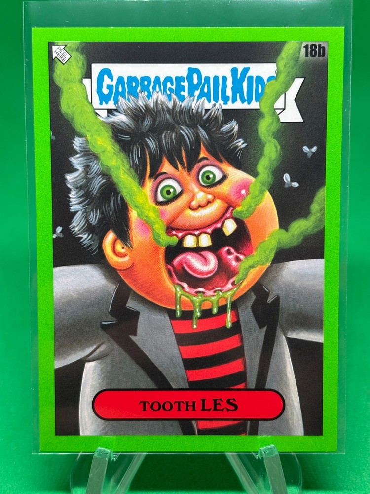 Tooth Les 18b 2024 Topps GPK: Battle of The Bands Green Day Booger Green