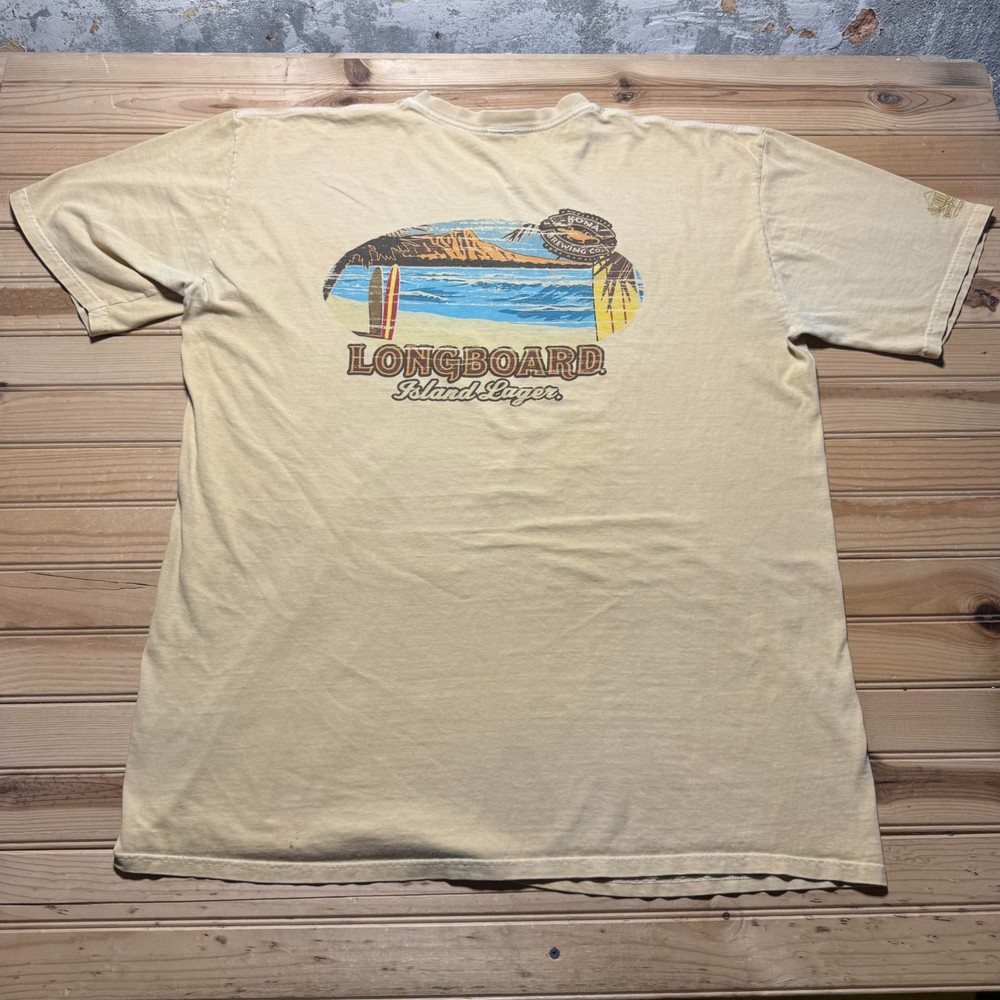 Vintage Y2K Crazy Shirts Kona Brewing Hawaii Longboard Island Lager T-Shirt XXL