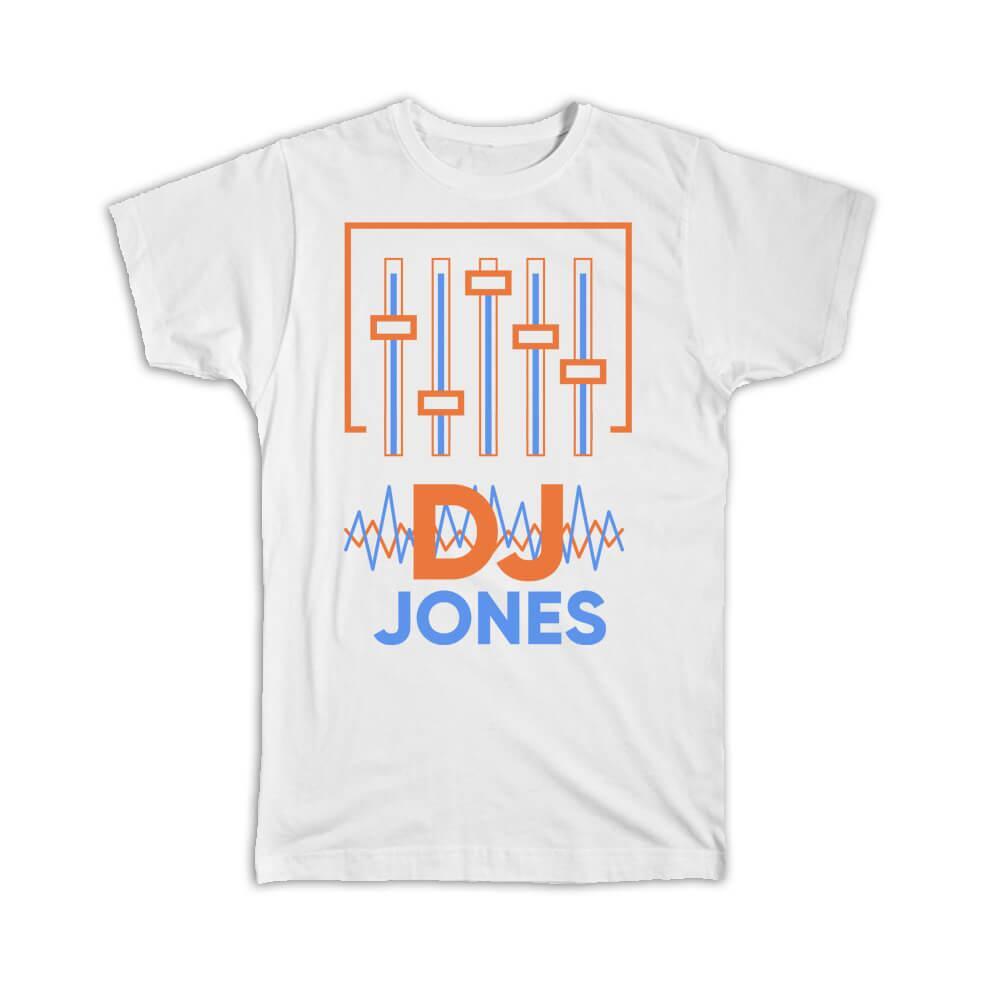 DJ Jones Music Modern Electronic DJ Gift T-Shirt Cool Control Style