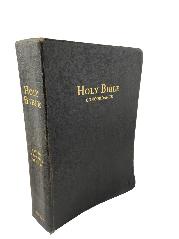 The Holy Bible Revised Standard version, RSV Concordance World Pub. 1962 Leather
