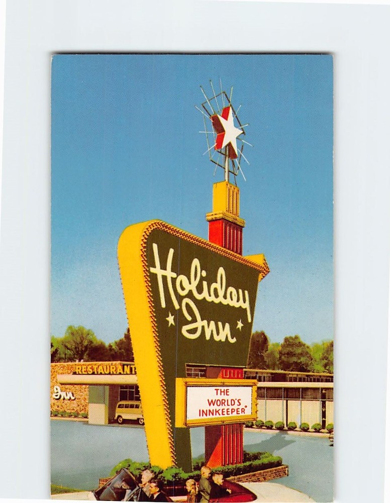 Postcard Holiday Inn Crawfordsville Indiana USA