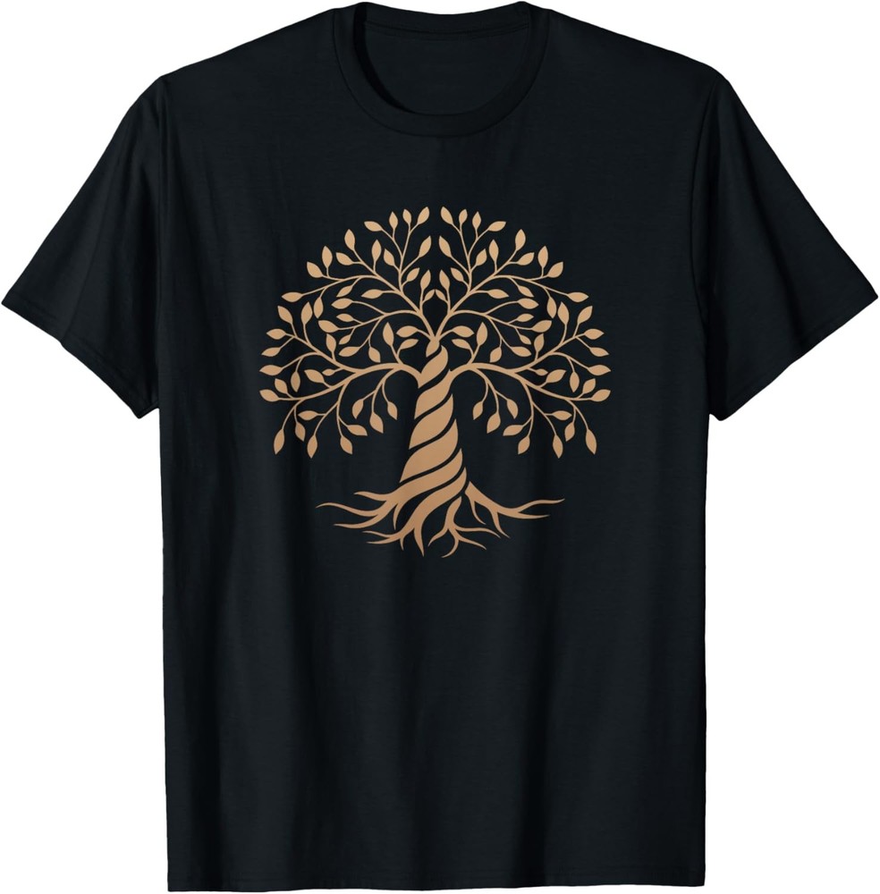 Enjoy the Tree of Life Illustration Novelty Graphic Designs T-Shirt