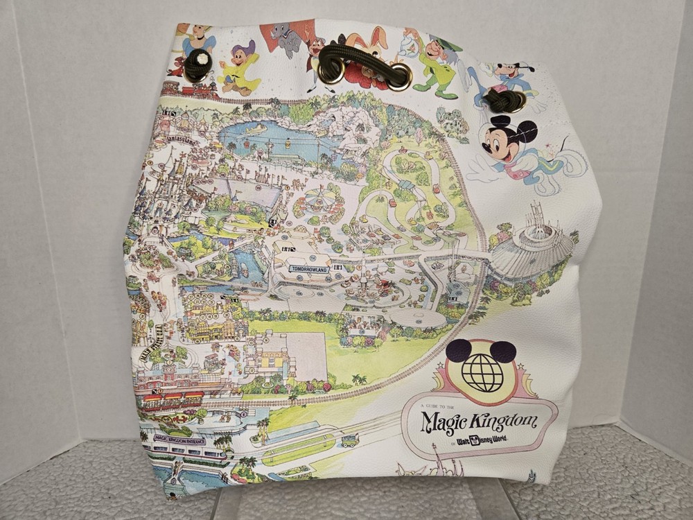 Disney World 50th Anniversary Map Tote Bag Excellent Used Condition  