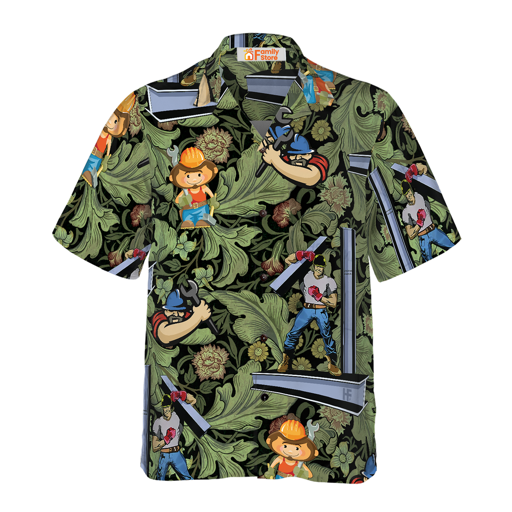 Ironworker Proud 4 Hawaiian Shir