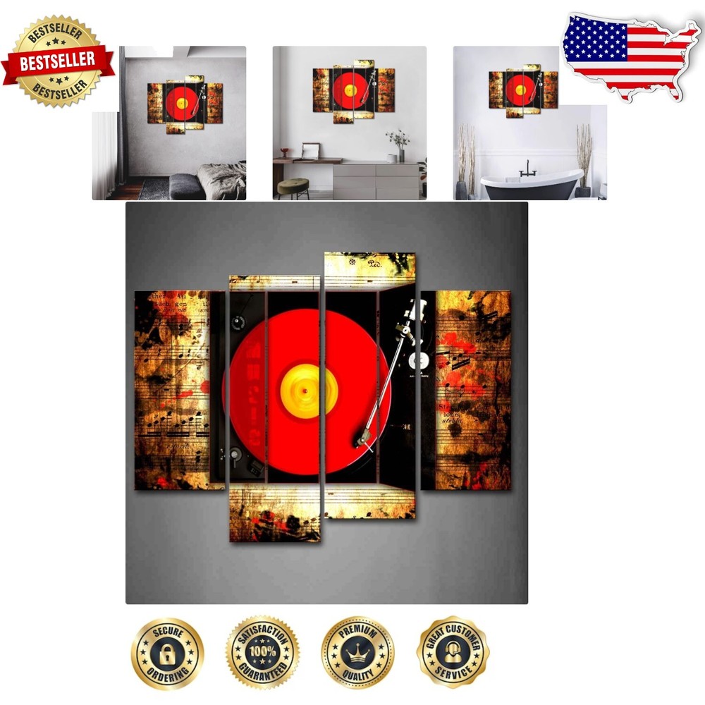 Eye-Catching Giclee Music Wall Art - Perfect for Living Room and Office Decor