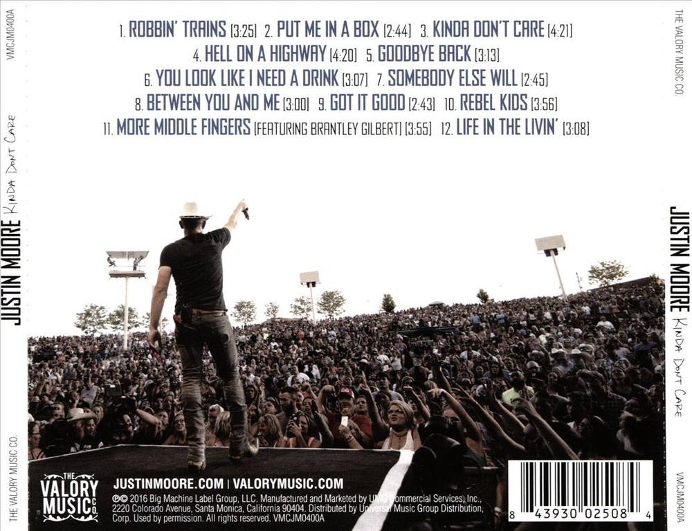 Justin Moore Kinda Don't Care New Cd