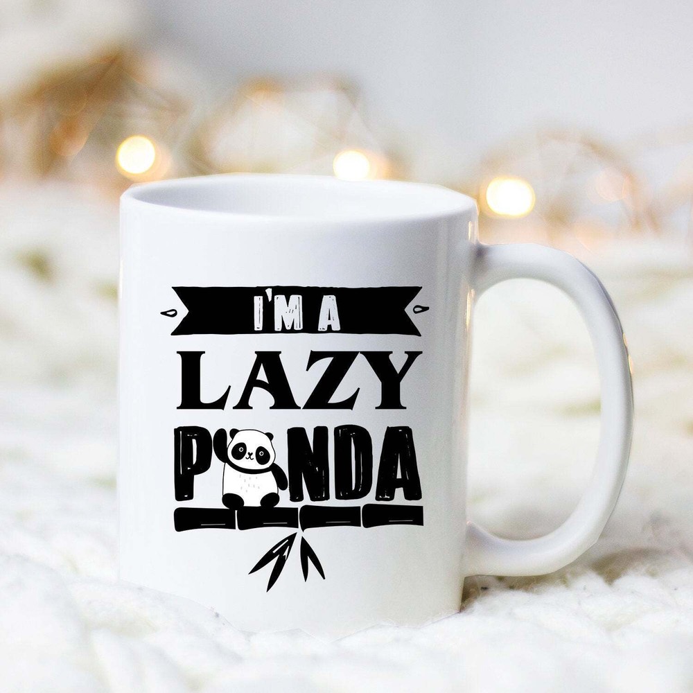 Lazy Panda Mug Cute Panda Coffee Cup Gift for Panda Lovers