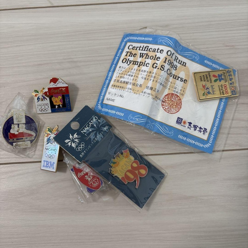 1998 Nagano Olympics Pin Badge Set