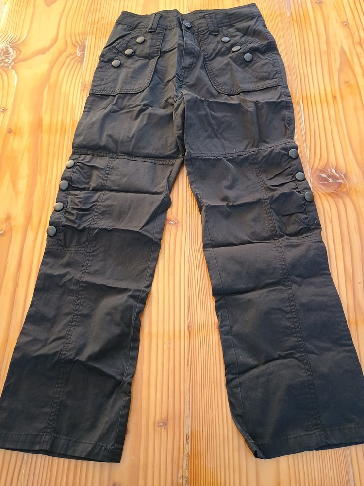 Black womens utility pants sz 27