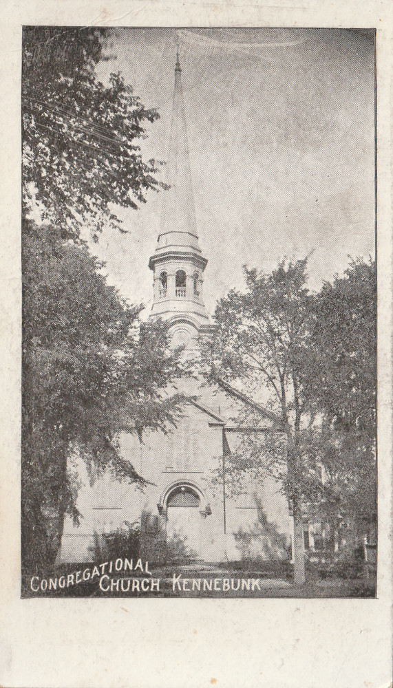 Kennebunk Maine ME Congregational Church UDB Postcard c1898