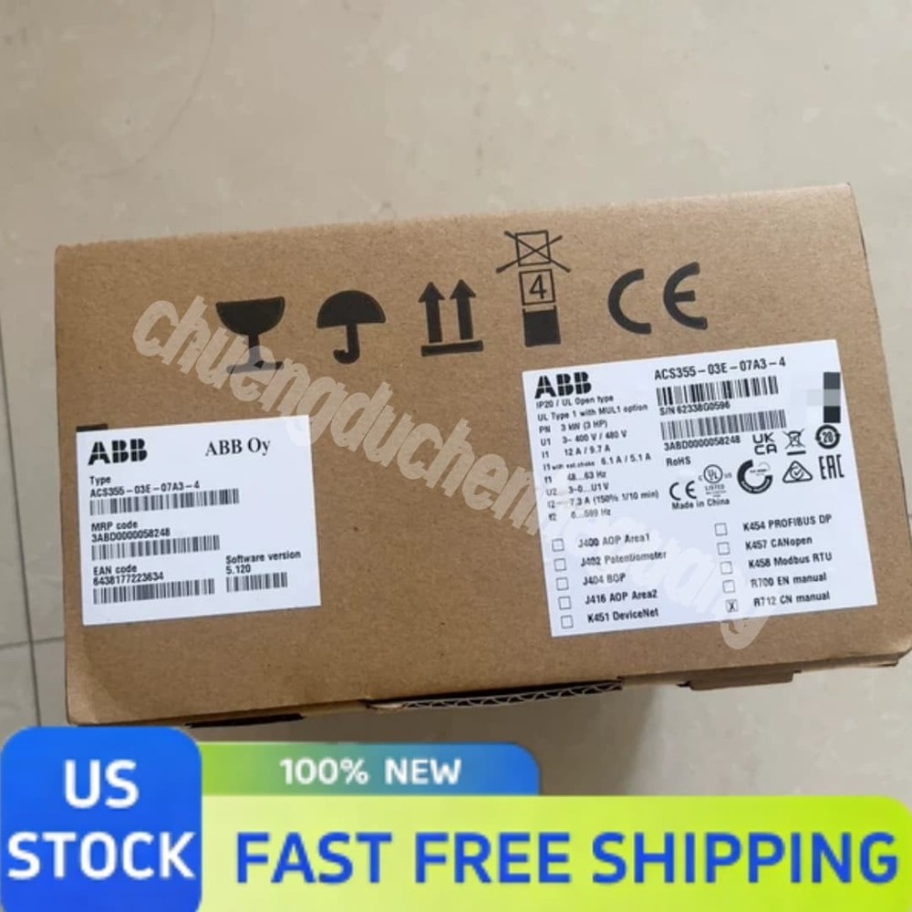 New Factory Sealed ABB ACS355-03E-07A3-4Drive Quick Ship US Spot Goods