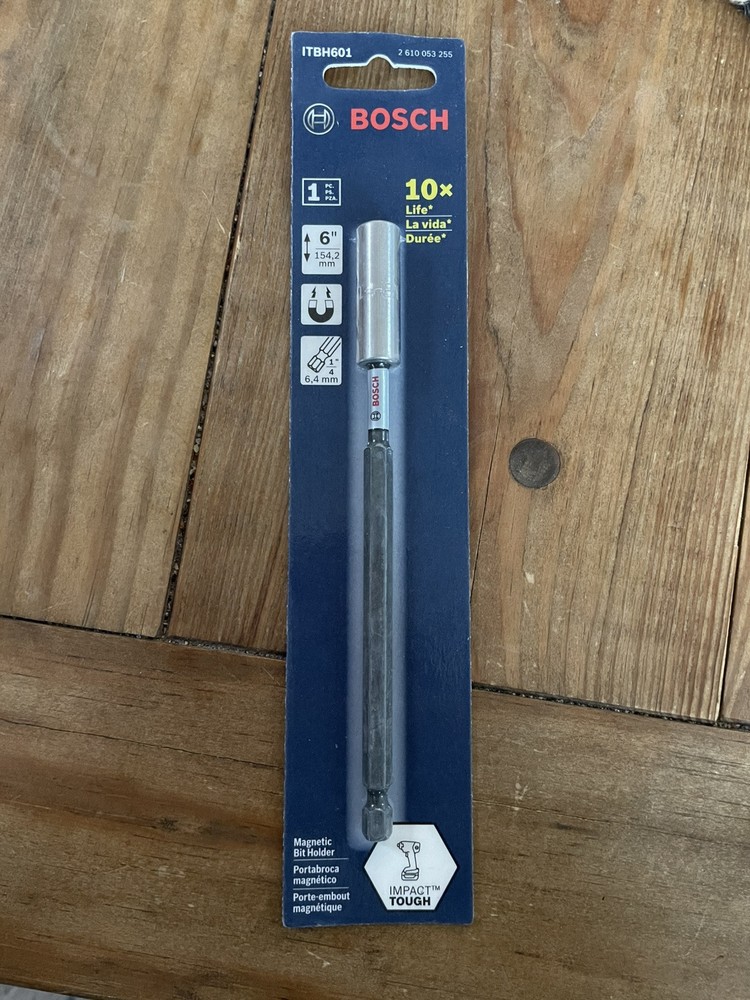 Bosch 6 Inch  X 1/4 Inch Impact Magnetic Bit Holder