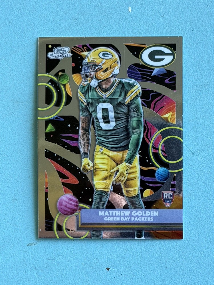 Topps 2025 Chrome Cosmic Matthew Golden Rookie Green Bay Packers #137 - $1 Ship