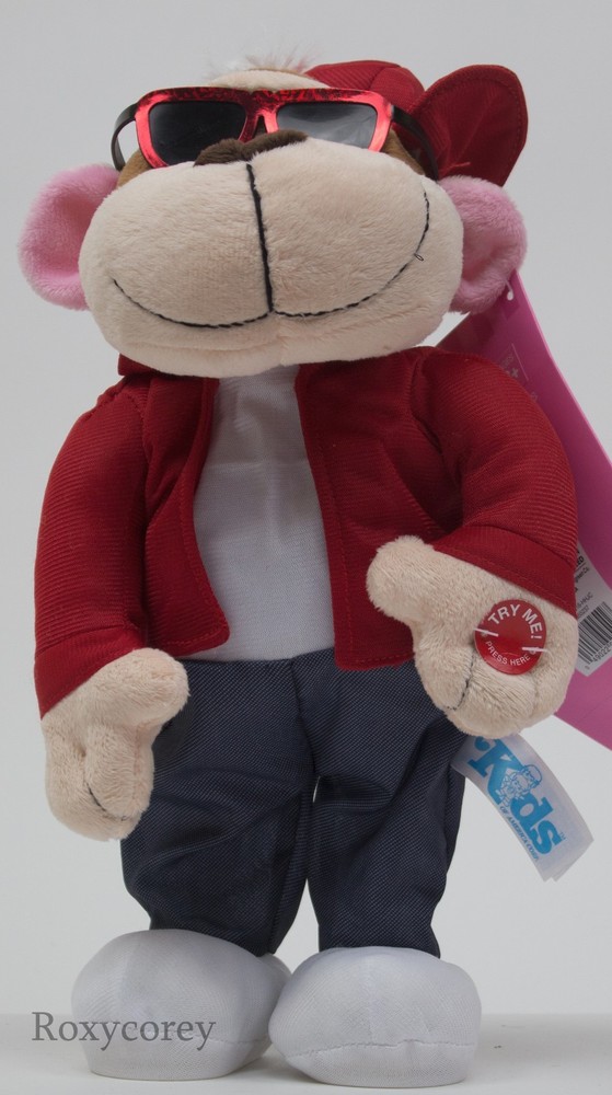 Valentine's Day Kids Animated One Thing Dancing Plush Monkey Stuffed Toy NWT