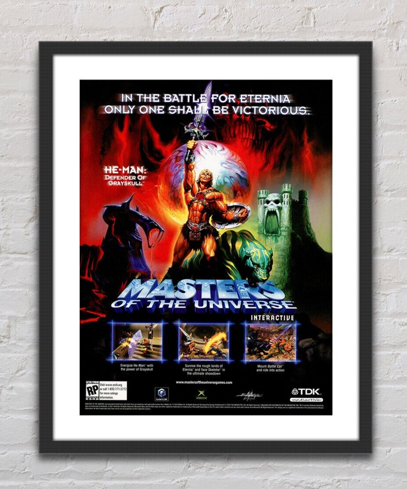 Masters of the Universe Xbox GameCube Glossy Promo Poster G0654 Unframed