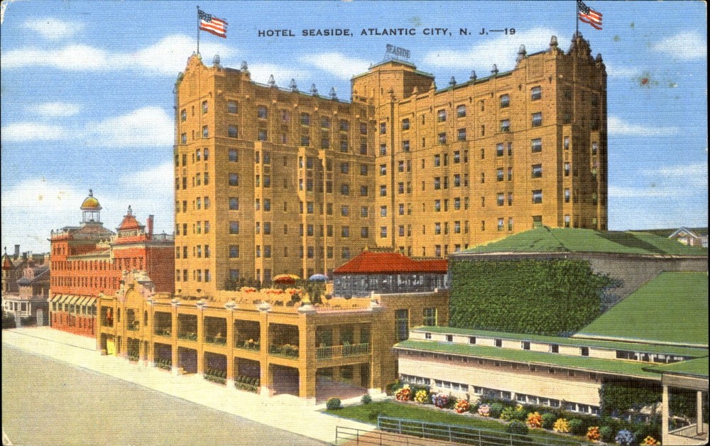 Hotel Seaside Atlantic City New Jersey NJ 1940s