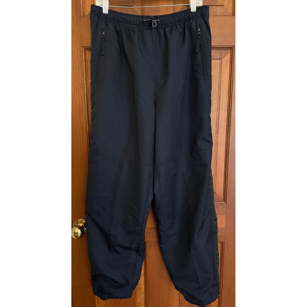 VTG Ralph Lauren Polo Sport Zip-Out Track Basketball Pant Mens L Navy Mesh-Lined