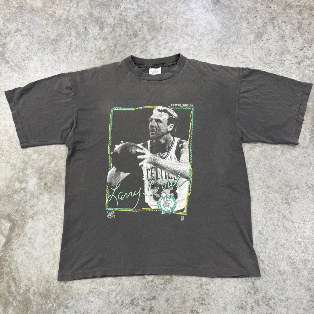 Vintage Larry Bird shirt mens XL 90s Boston Celtics single stitch Faded NBA RARE