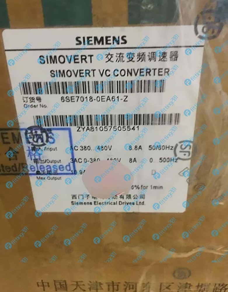1PCS Siemens 3KW Inverter 6SE7018-0EA61-Z NEW
