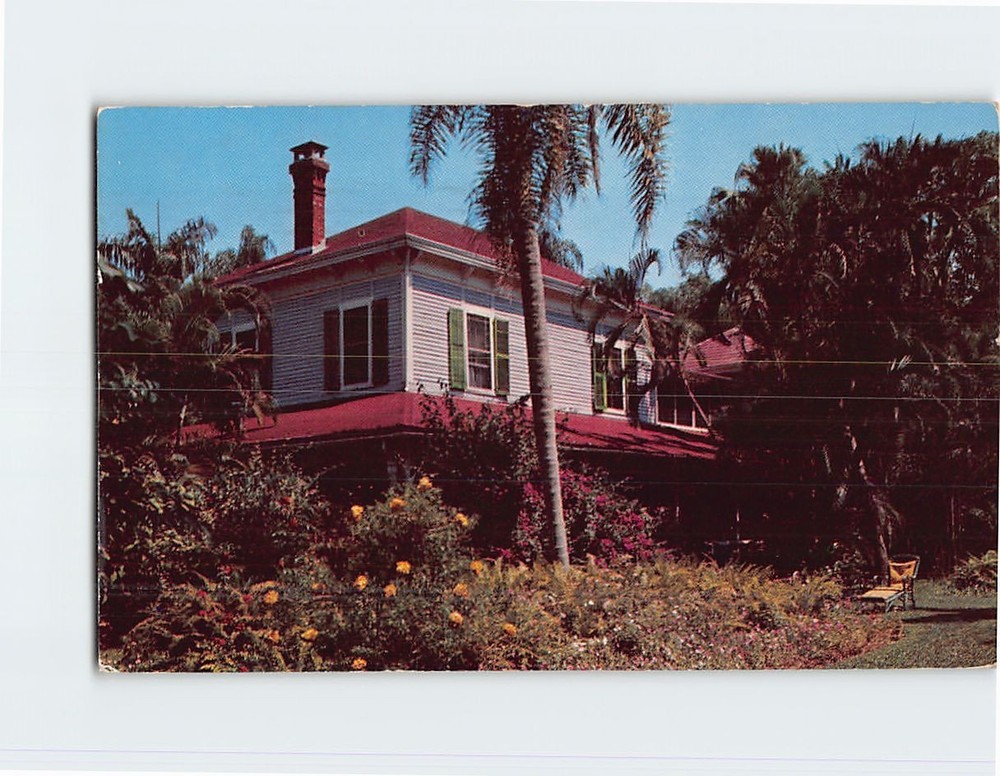 Postcard Thomas A. Edisons Winter Home Fort Myers Florida USA