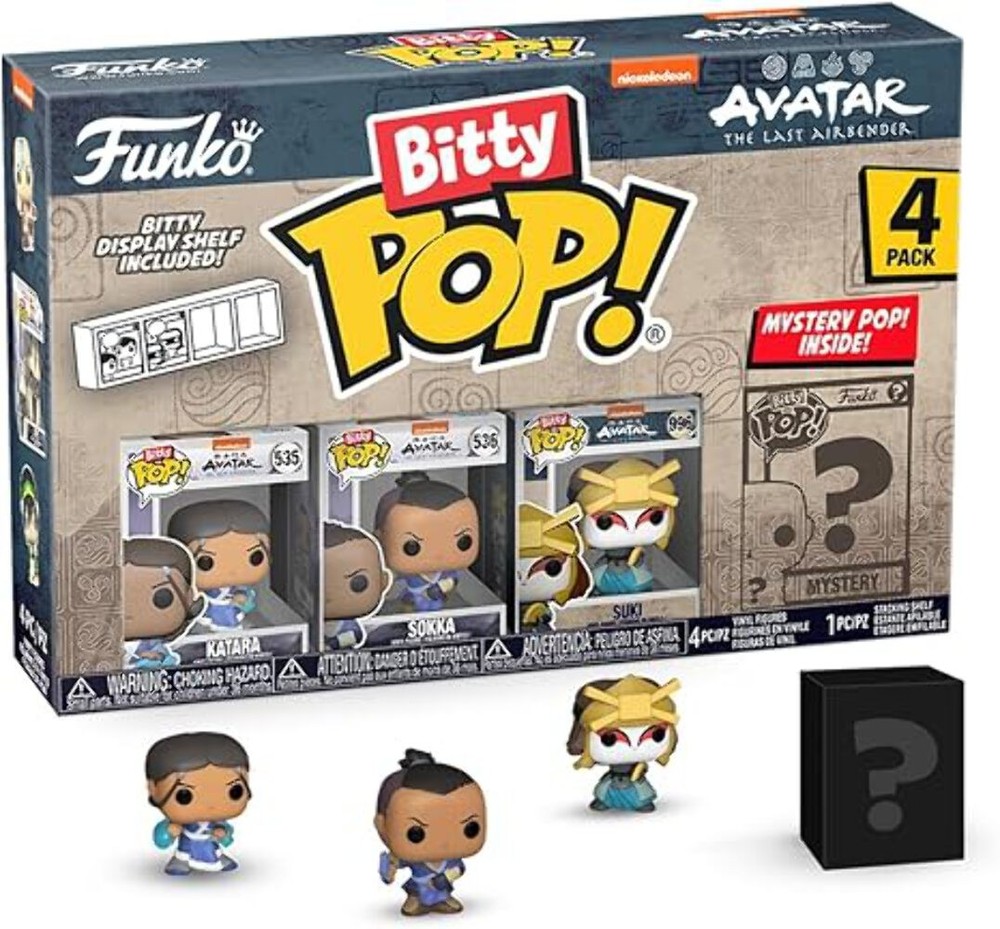 Funko Bitty Pop! Avatar: The Last Airbender - Katara, Sokka, Suki, & A Surprise