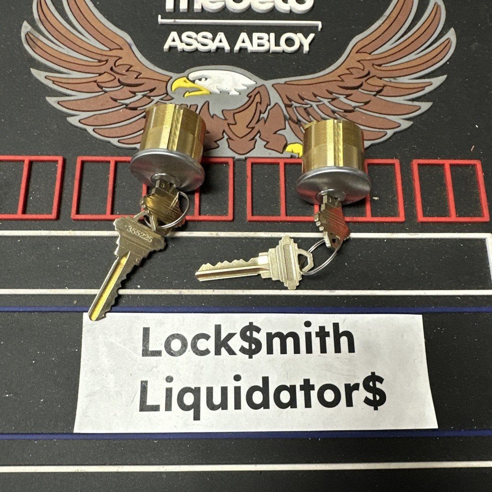 Schlage sc4 unbranded Mortise Cylinder beaver cam 626 Keyway Chrome 1-1/8