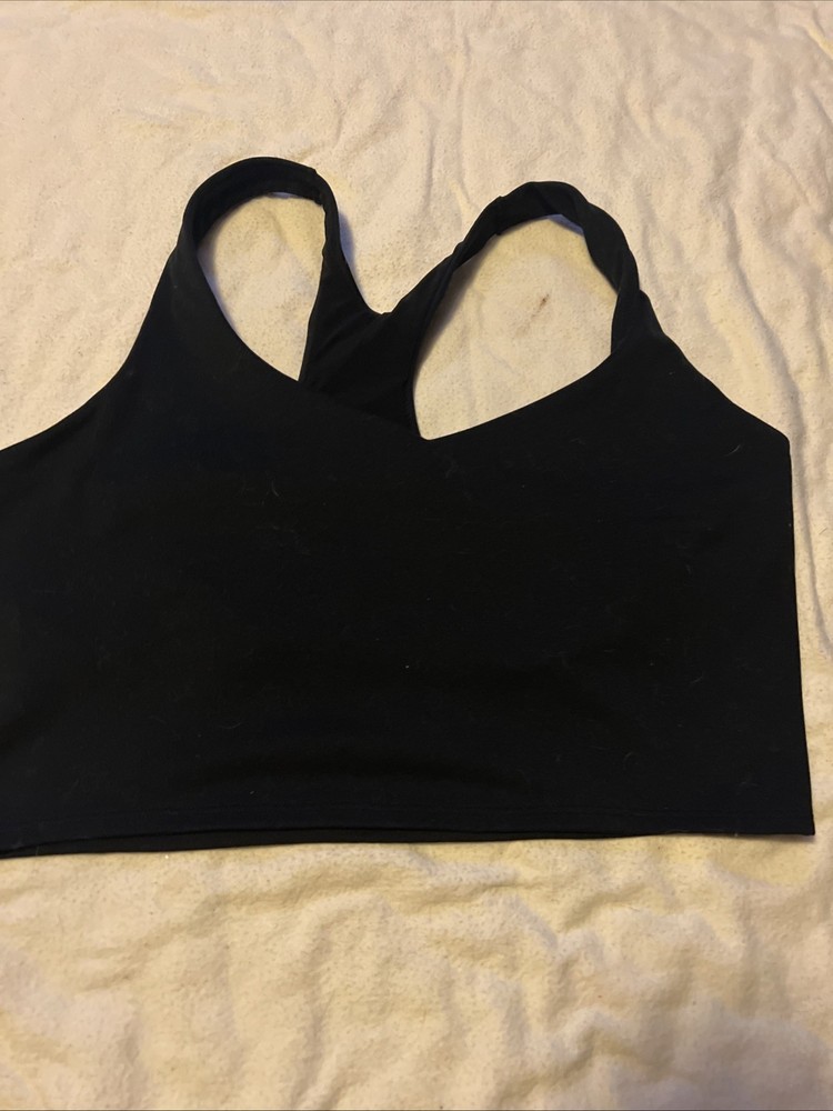 Victoria's Secret Pink Black As L Sports Bra