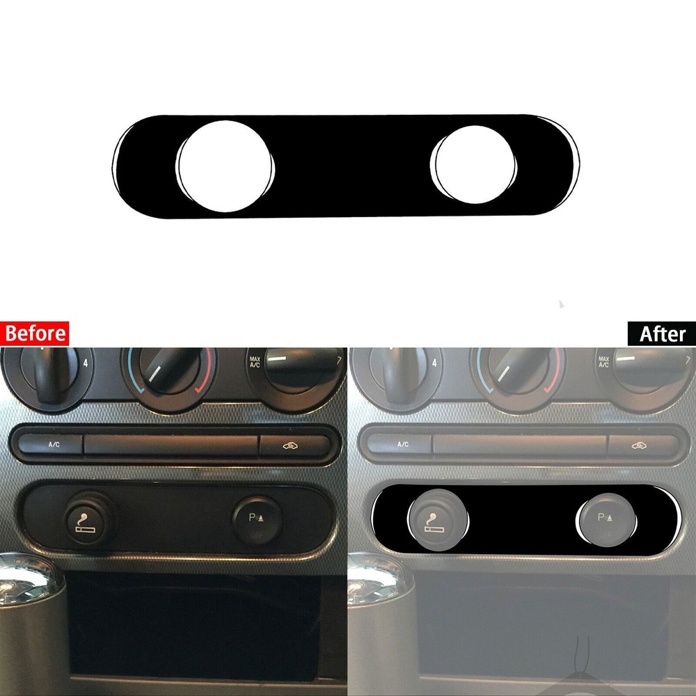 Piano Black Center Console Cigarette Lighter Cover For Ford F-150 F150 FX4 04-08