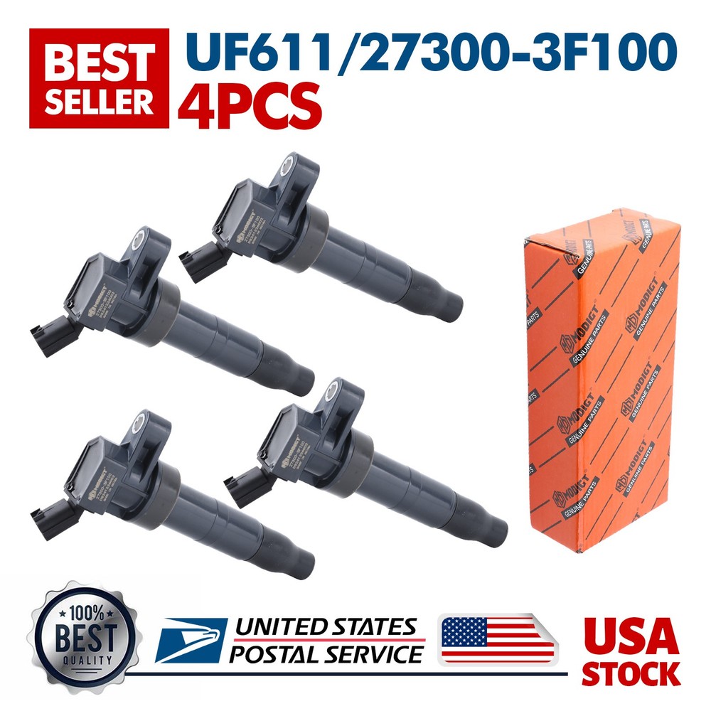 High-Performance 4Pcs Ignition Coils for Hyundai Sonata 2008-2015 UF611 27300-3F100