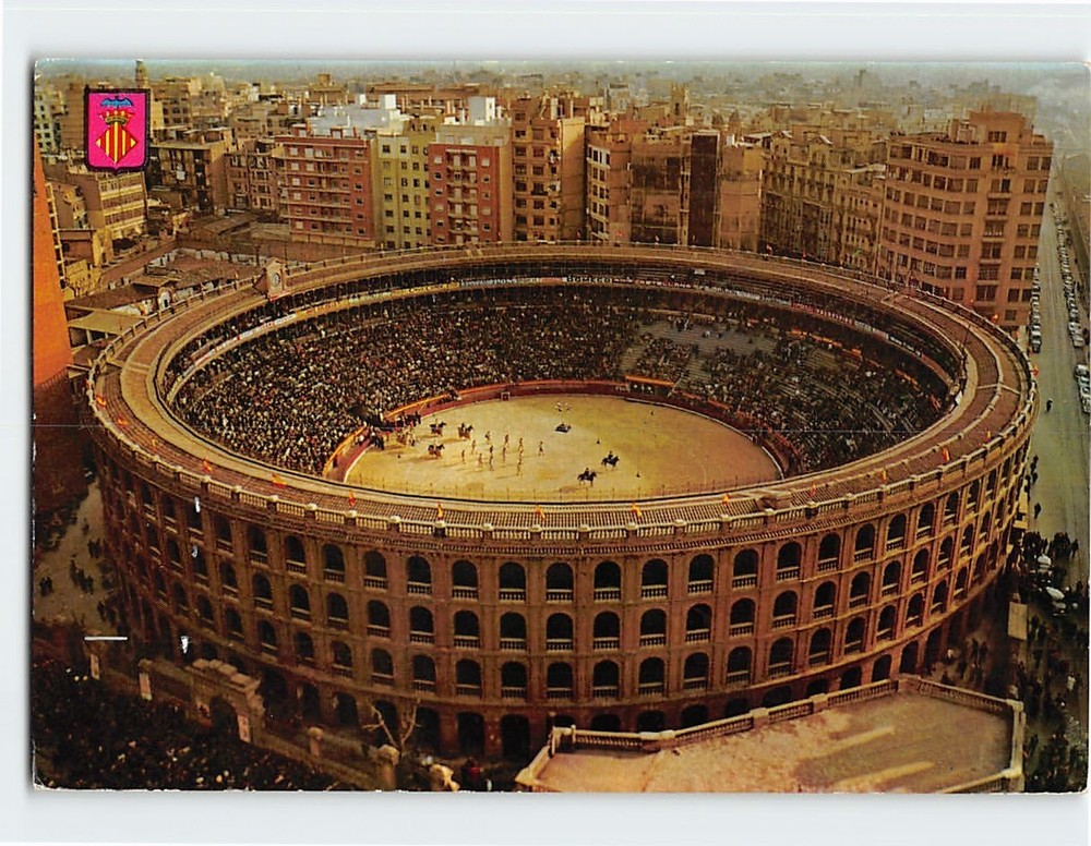 Postcard Bullring Valencia Spain