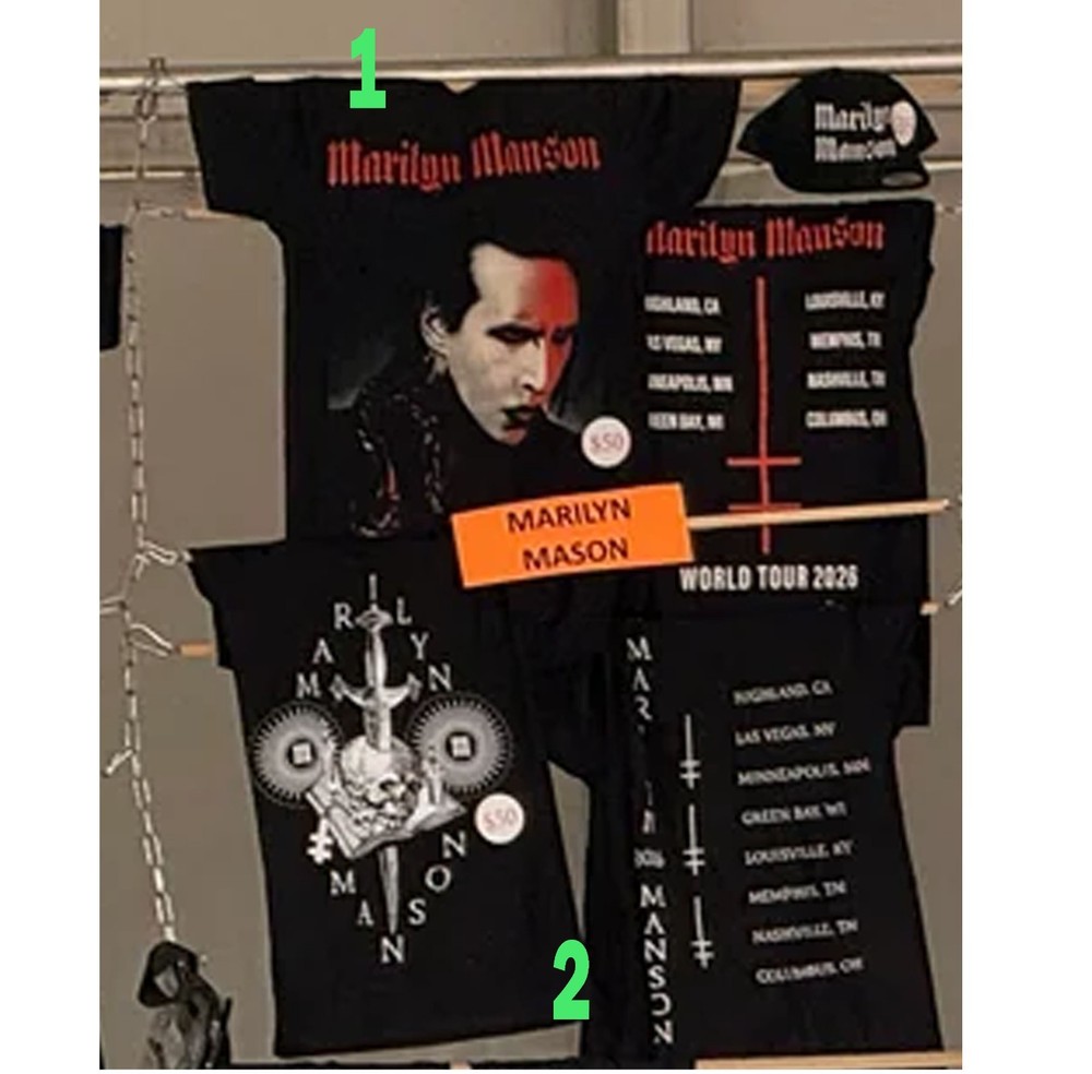 Marilyn Manson One Assassination Under God Tour 2026 T shirt Reprint