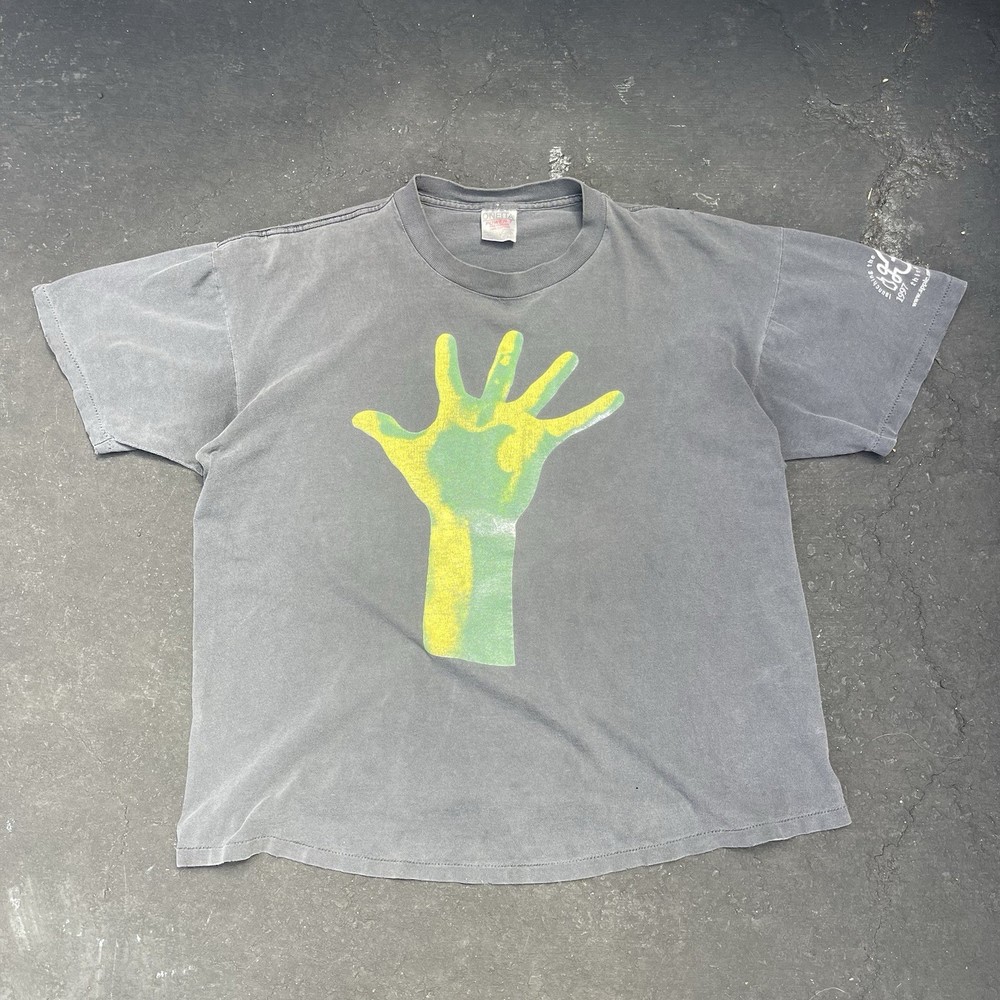 Vintage 1997 Faded Apple Macworld Expo Hand Tee Size XL
