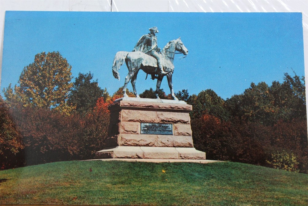 Pennsylvania PA Valley Forge Major General Anthony Wayne Statue Postcard Old PC
