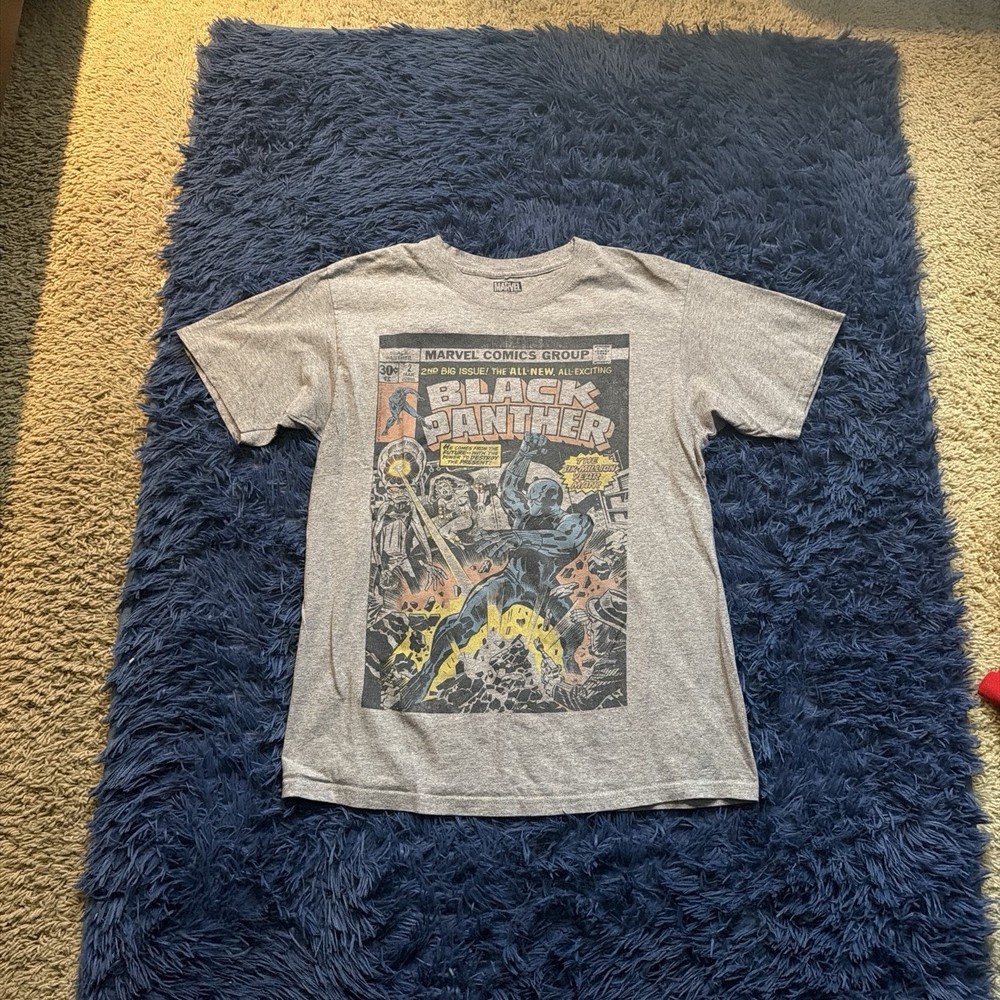 men's marvel grey graphic shirt men's size medium