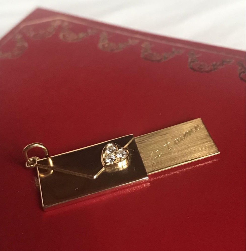 Cartier 18K Gold Pendant Charm Necklace Top K18